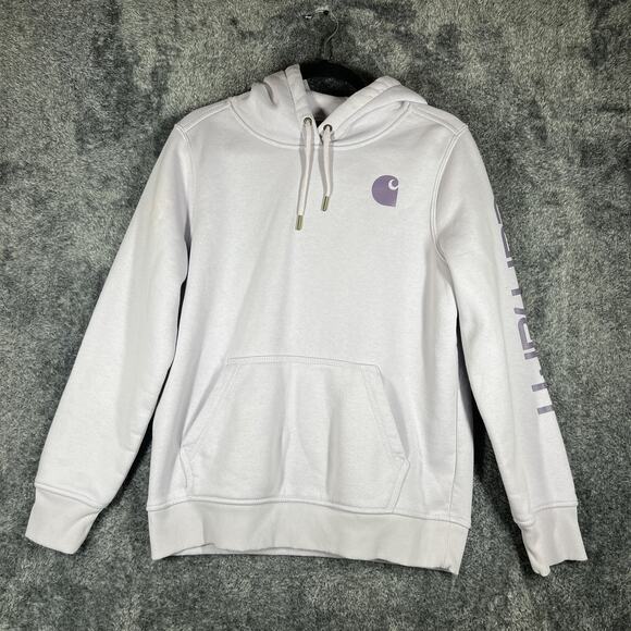 Carhartt Tops - Carhartt Hoodie Womens Medium Purple Relaxed Fit Pullover TS0288-W C2605-0137